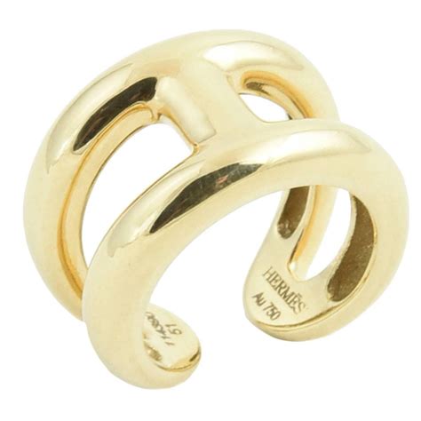 mens vintage hermes ring gold|authentic hermes rings.